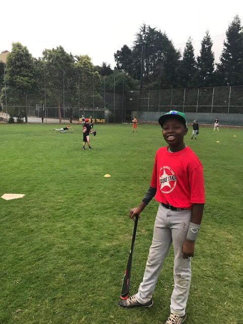 Kimathi at Future Stars Baseball Camp 1